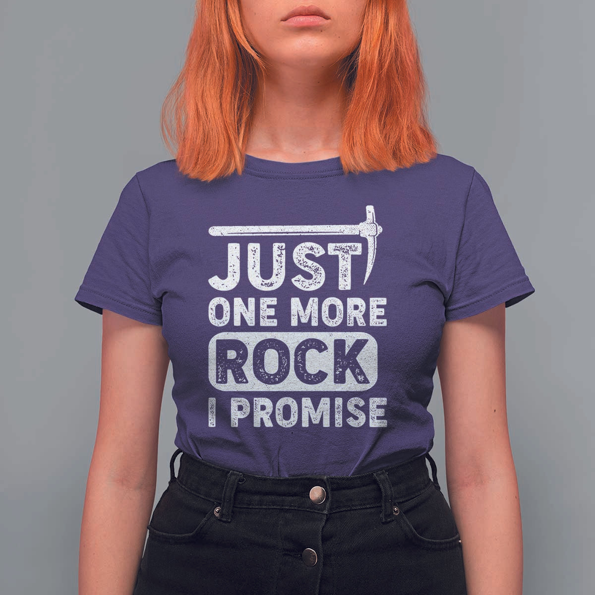 Rock Collector T Shirt For Women Just One More Rock I Promise
