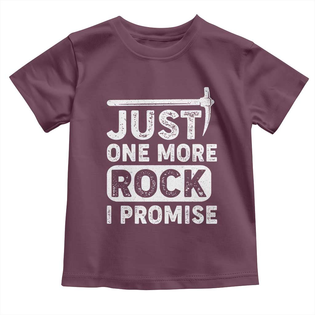 Rock Collector Toddler T Shirt Just One More Rock I Promise