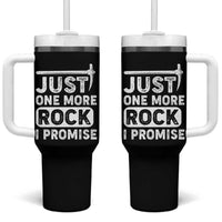 Rock Collector Tumbler With Handle Just One More Rock I Promise