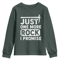 Rock Collector Youth Sweatshirt Just One More Rock I Promise