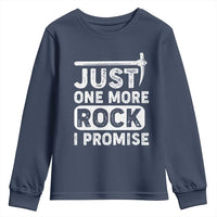 Rock Collector Youth Sweatshirt Just One More Rock I Promise