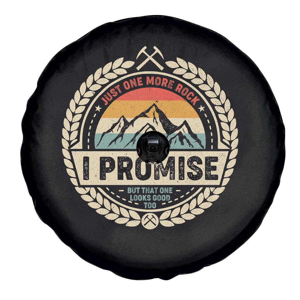 Geologist Spare Tire Cover Just One More Rock I Promise Rock Collector