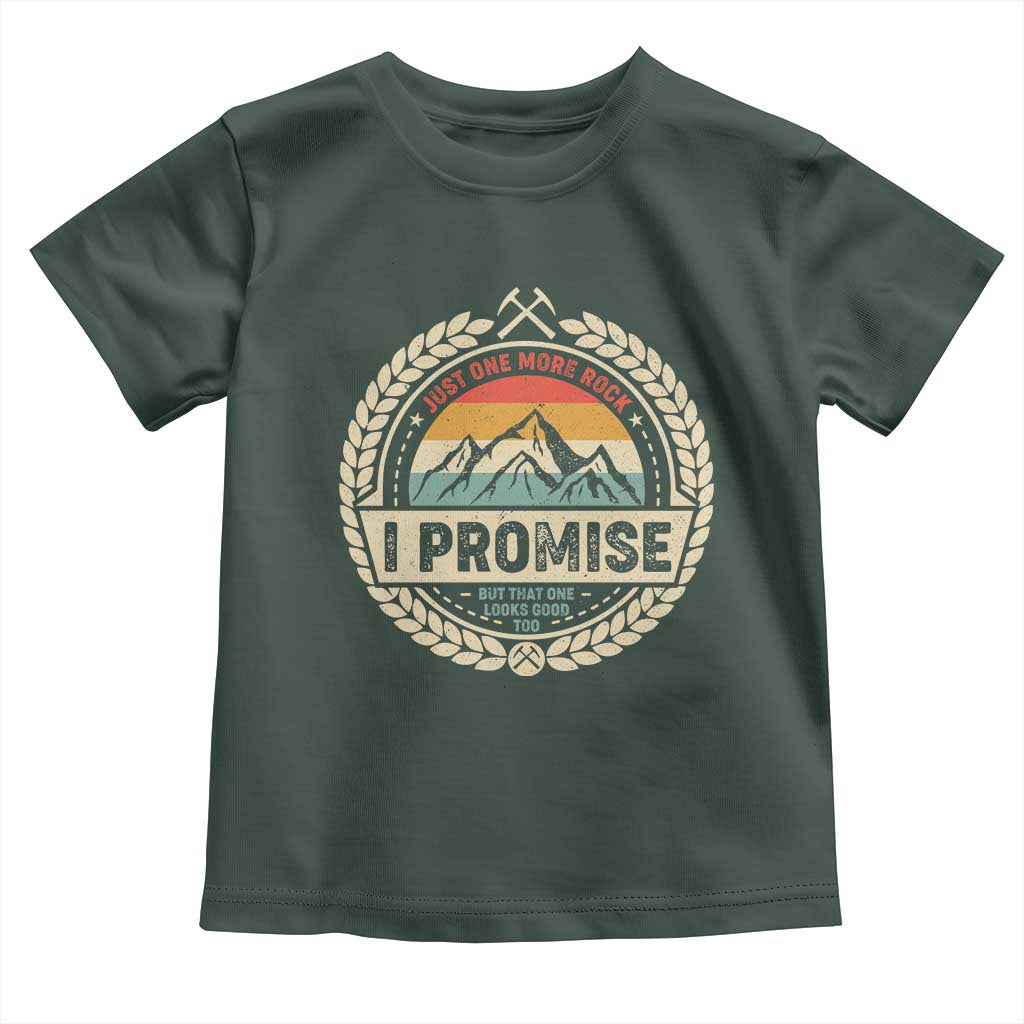 Geologist Toddler T Shirt Just One More Rock I Promise Rock Collector
