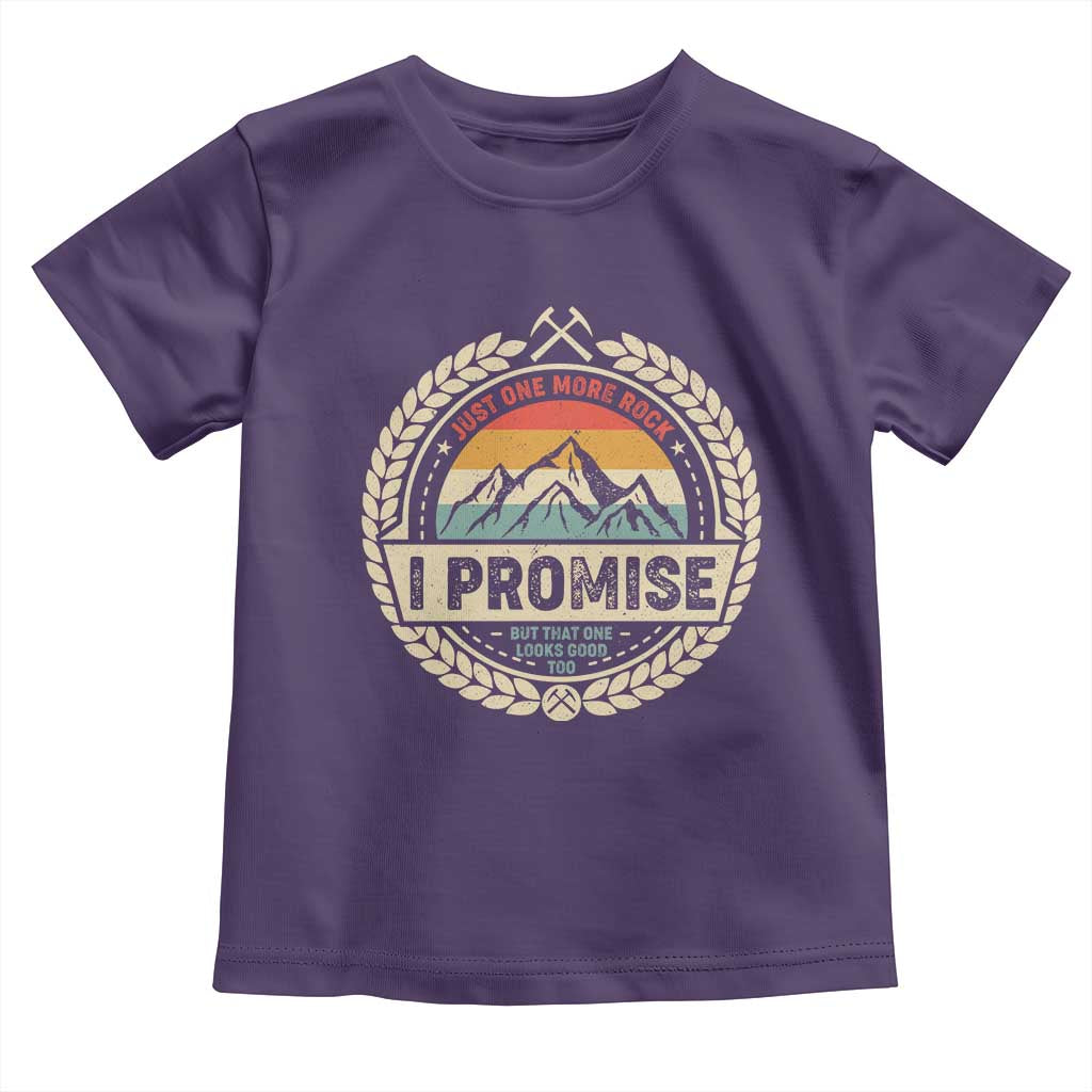 Geologist Toddler T Shirt Just One More Rock I Promise Rock Collector