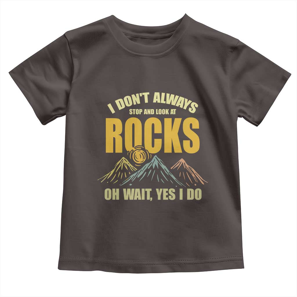Geologist Toddler T Shirt I Don't Always Stop And Look At Rocks