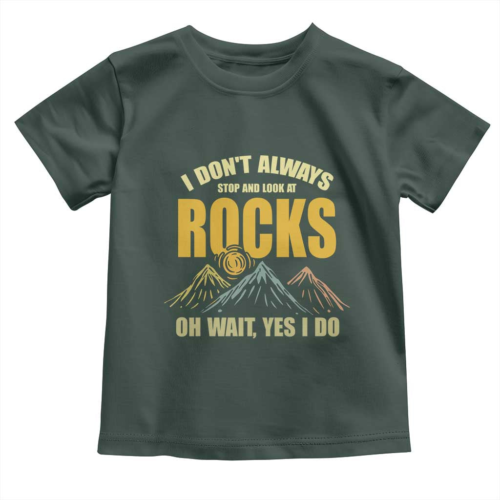 Geologist Toddler T Shirt I Don't Always Stop And Look At Rocks