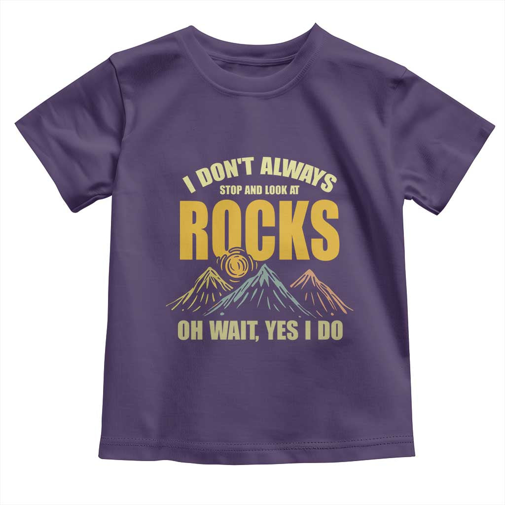 Geologist Toddler T Shirt I Don't Always Stop And Look At Rocks