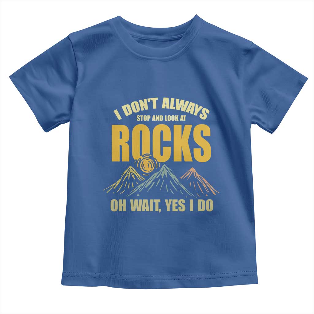 Geologist Toddler T Shirt I Don't Always Stop And Look At Rocks