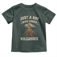 Funny Volcanologist Toddler T Shirt Just A Boy Who Loves Volcanoes Lava