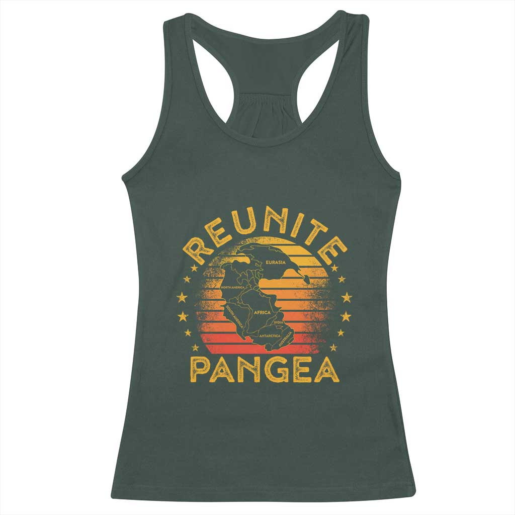 Funny Geologist Reunite Pangaea Racerback Tank Top