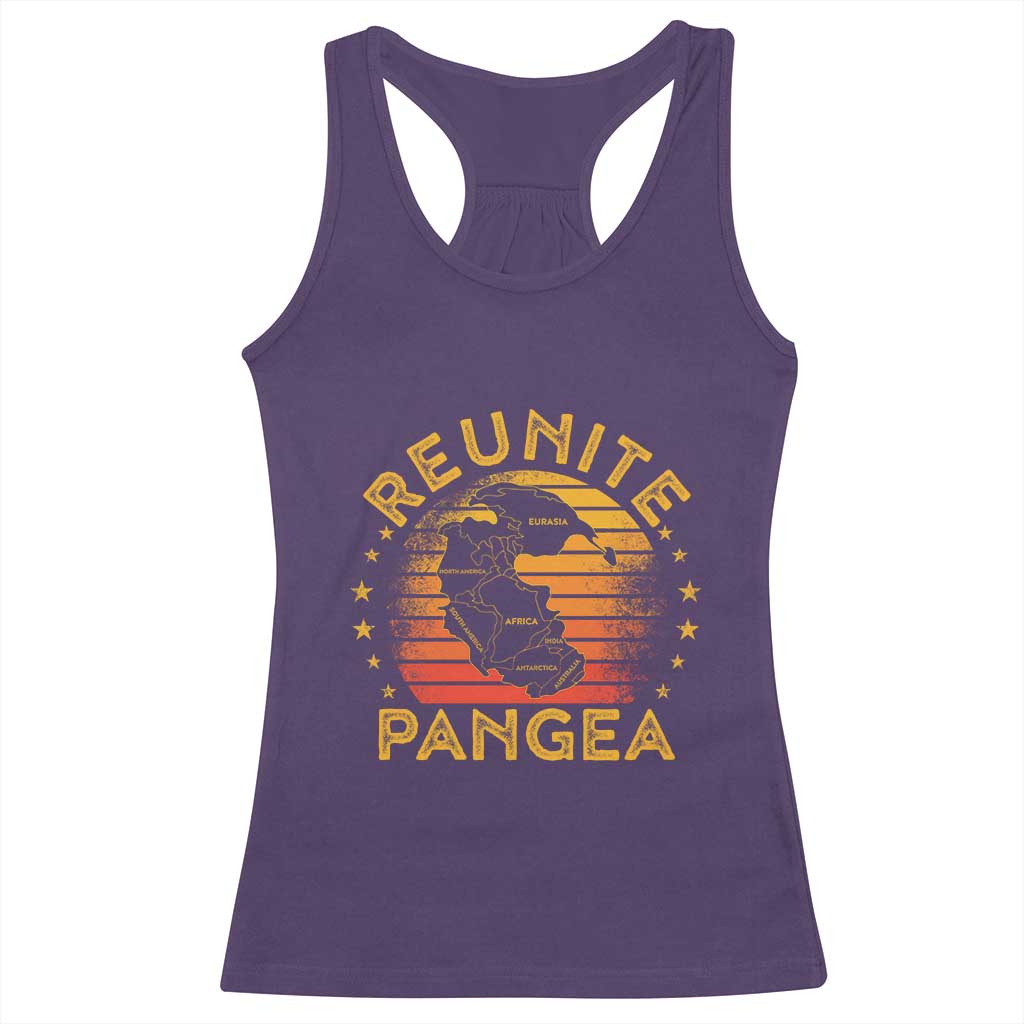 Funny Geologist Reunite Pangaea Racerback Tank Top