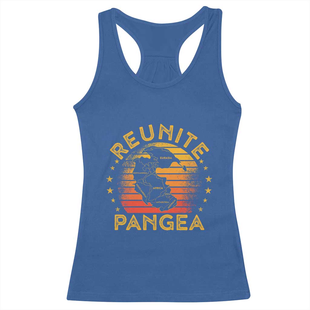 Funny Geologist Reunite Pangaea Racerback Tank Top
