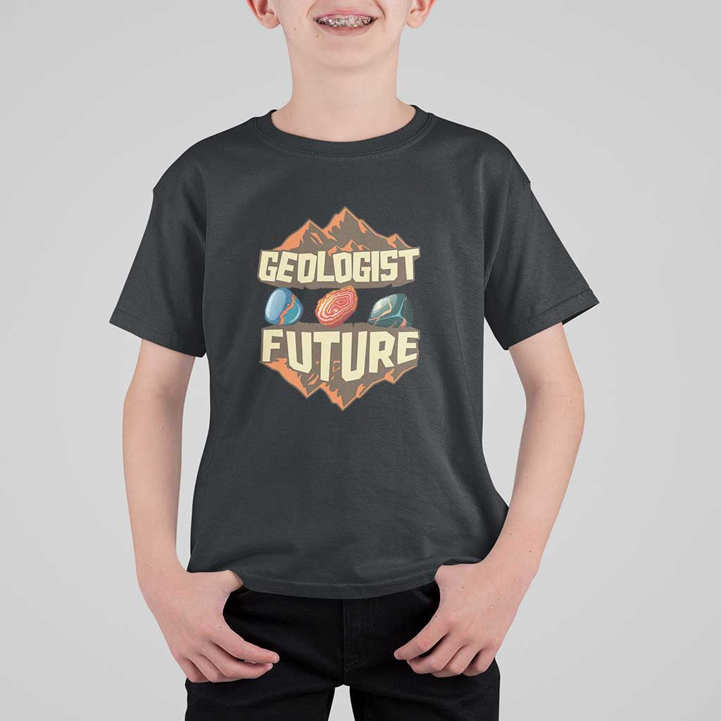 Future Geologist T Shirt For Kid Geology Student Earth Science