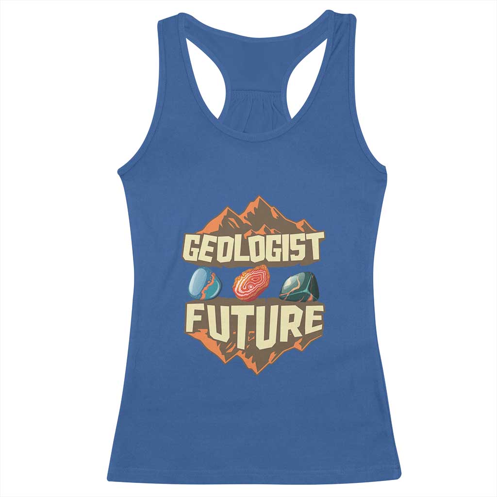 Future Geologist Racerback Tank Top Geology Student Earth Science