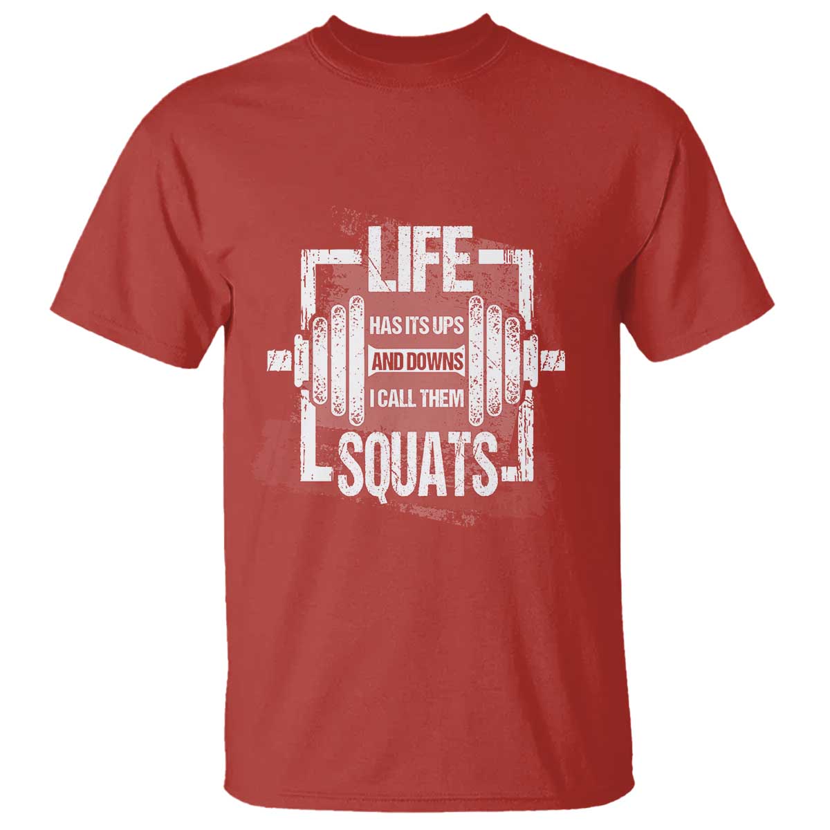 Gymer T Shirt Life Has Its Ups And Downs I Call Them Squats - Wonder Print Shop