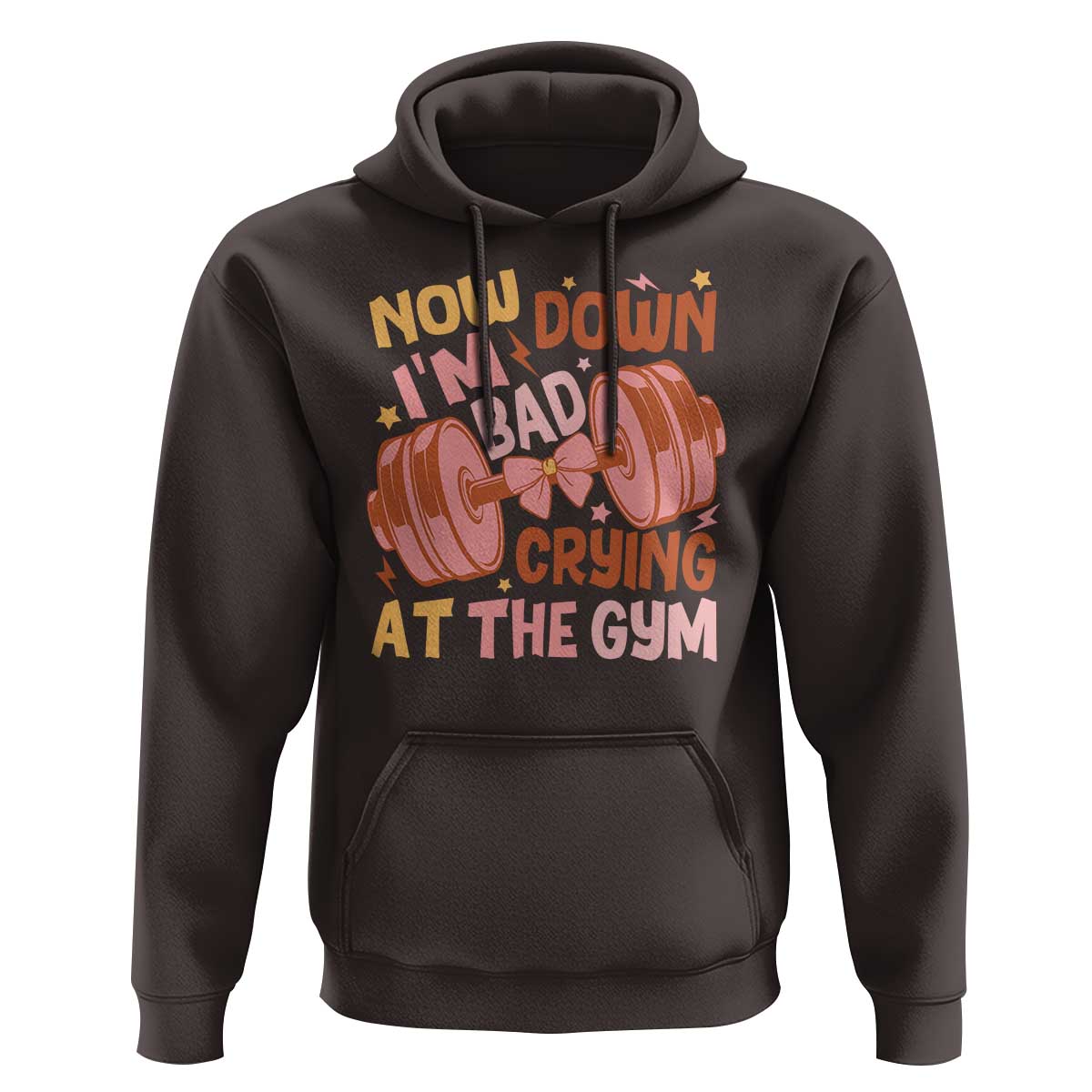 Gymer Hoodie Down Bad Crying At The Gym Groovy Bow Coquette