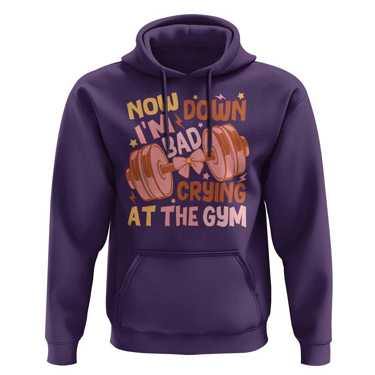 Gymer Hoodie Down Bad Crying At The Gym Groovy Bow Coquette