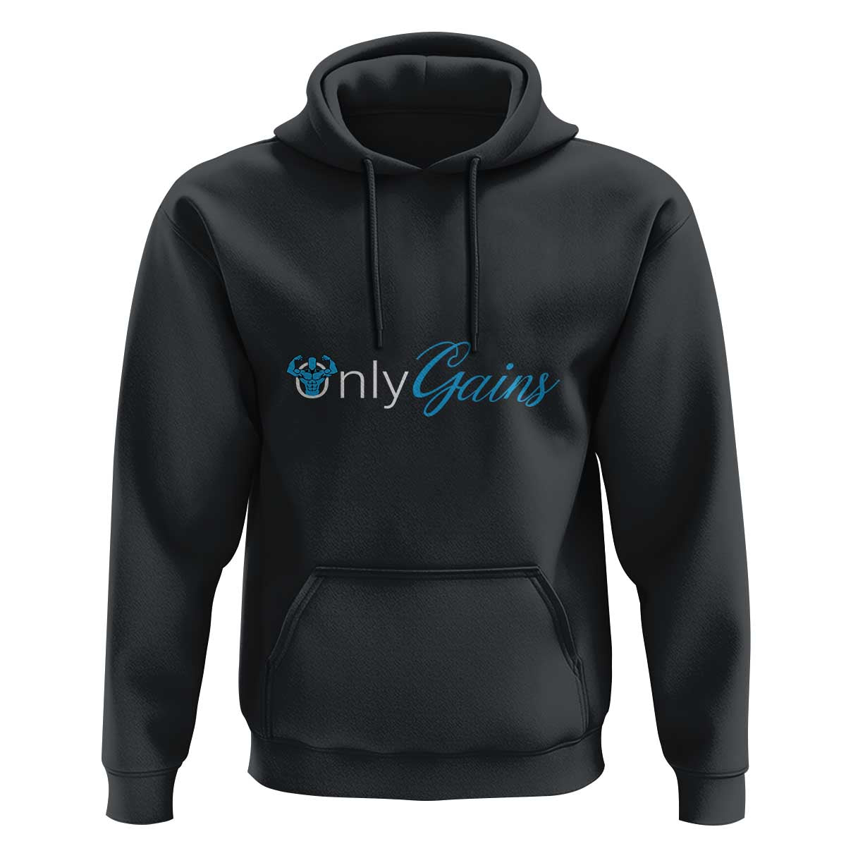 Funny Gymer Hoodie Only Gains Fitness