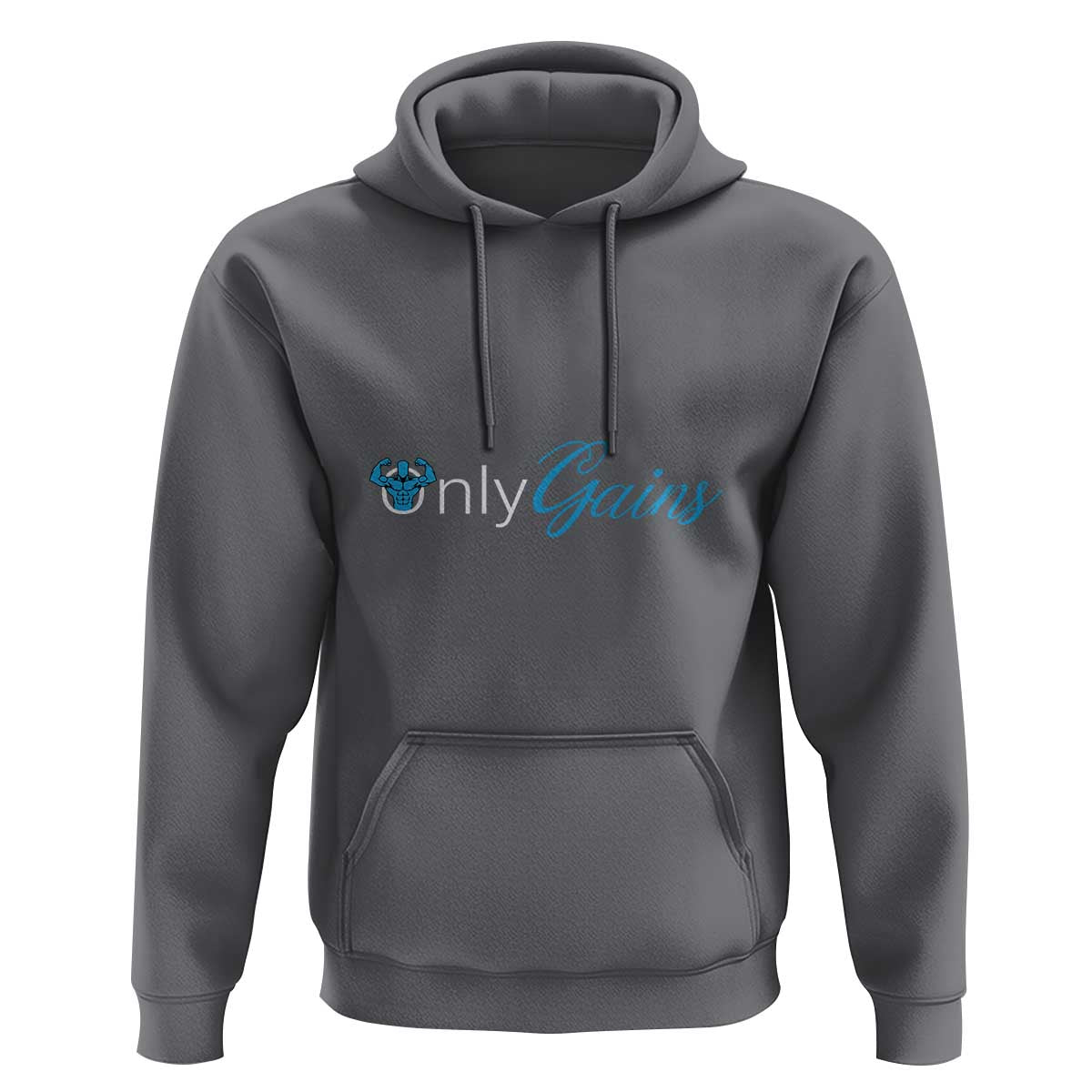 Funny Gymer Hoodie Only Gains Fitness