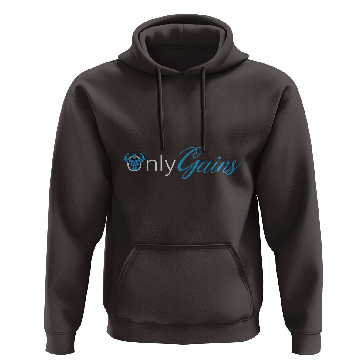 Funny Gymer Hoodie Only Gains Fitness