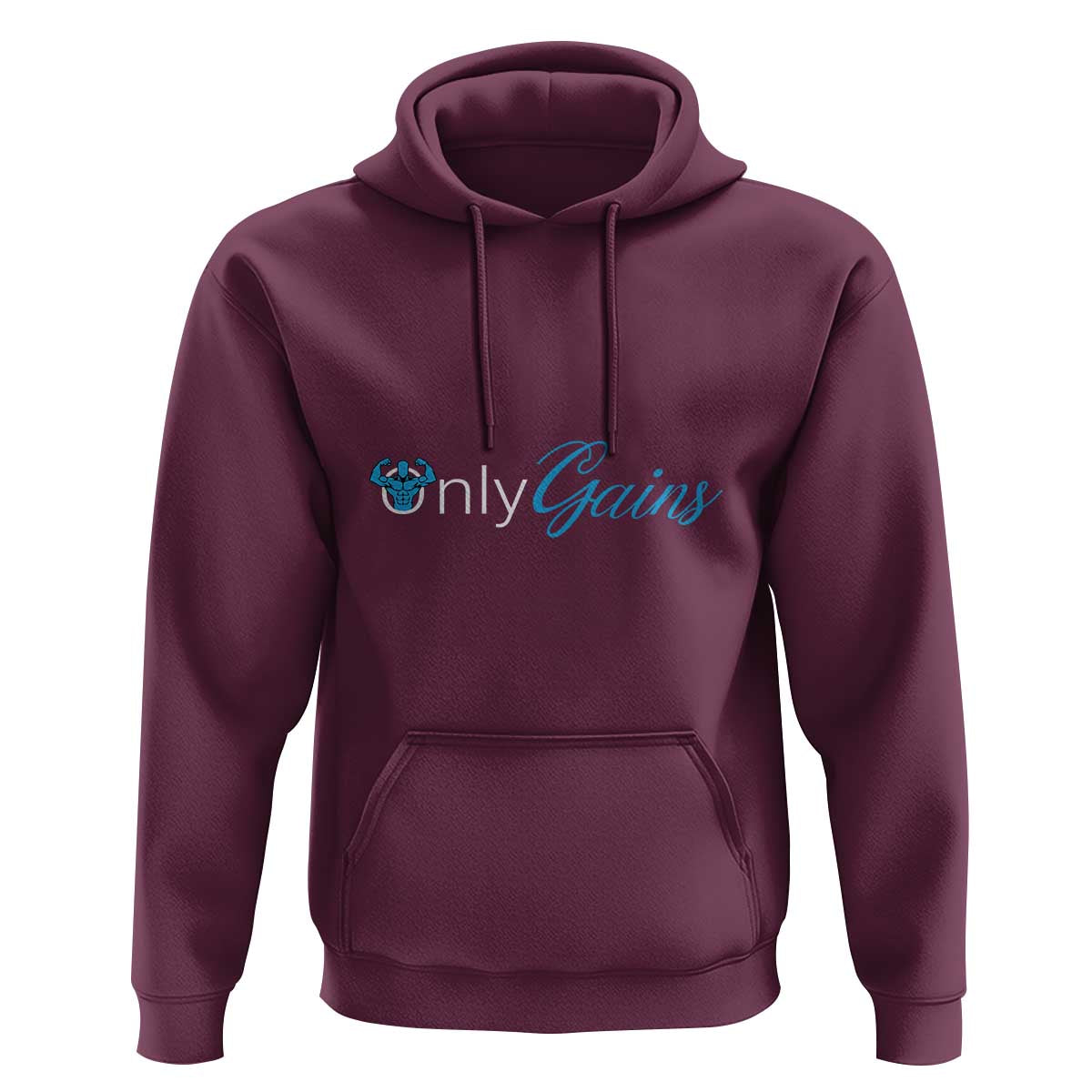 Funny Gymer Hoodie Only Gains Fitness