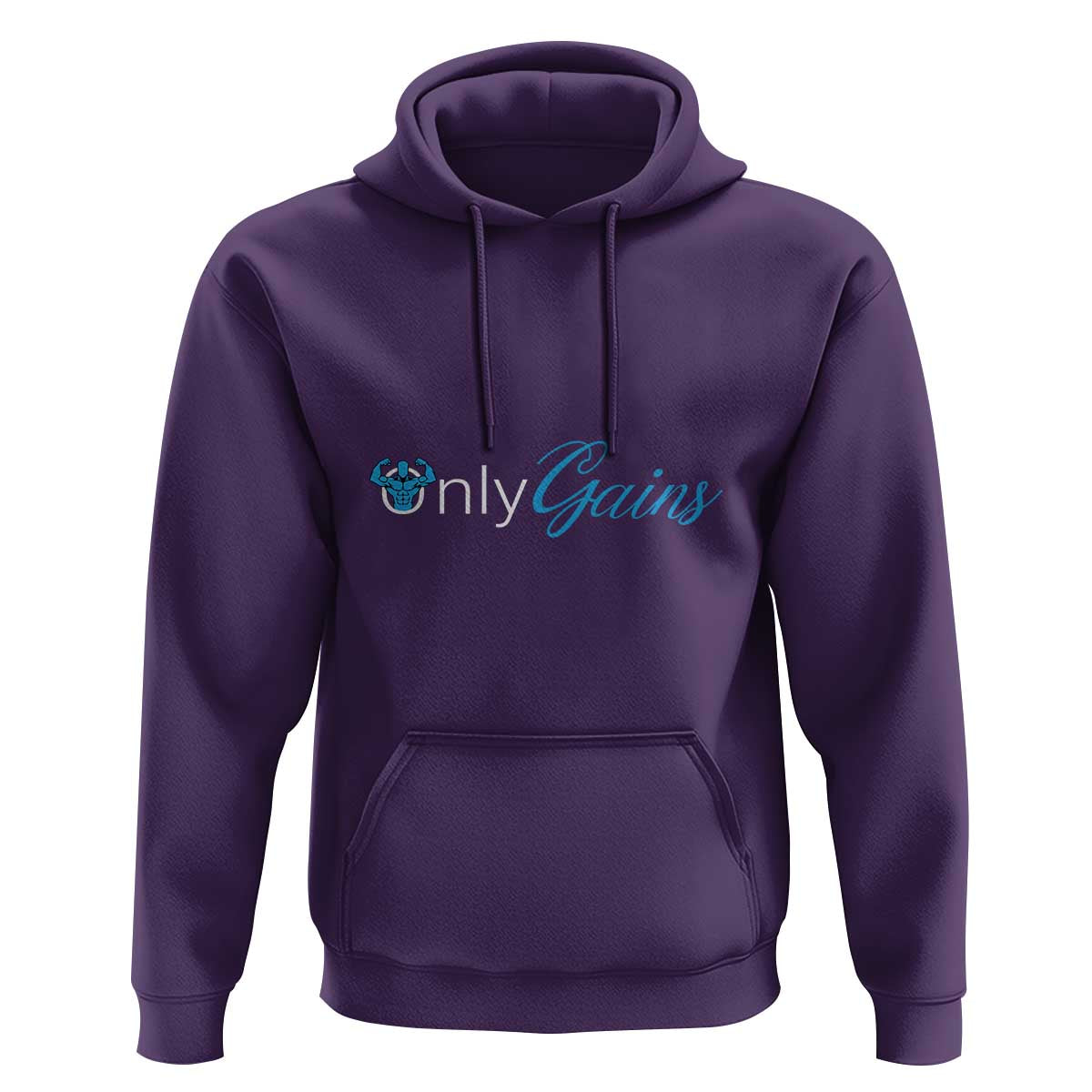 Funny Gymer Hoodie Only Gains Fitness