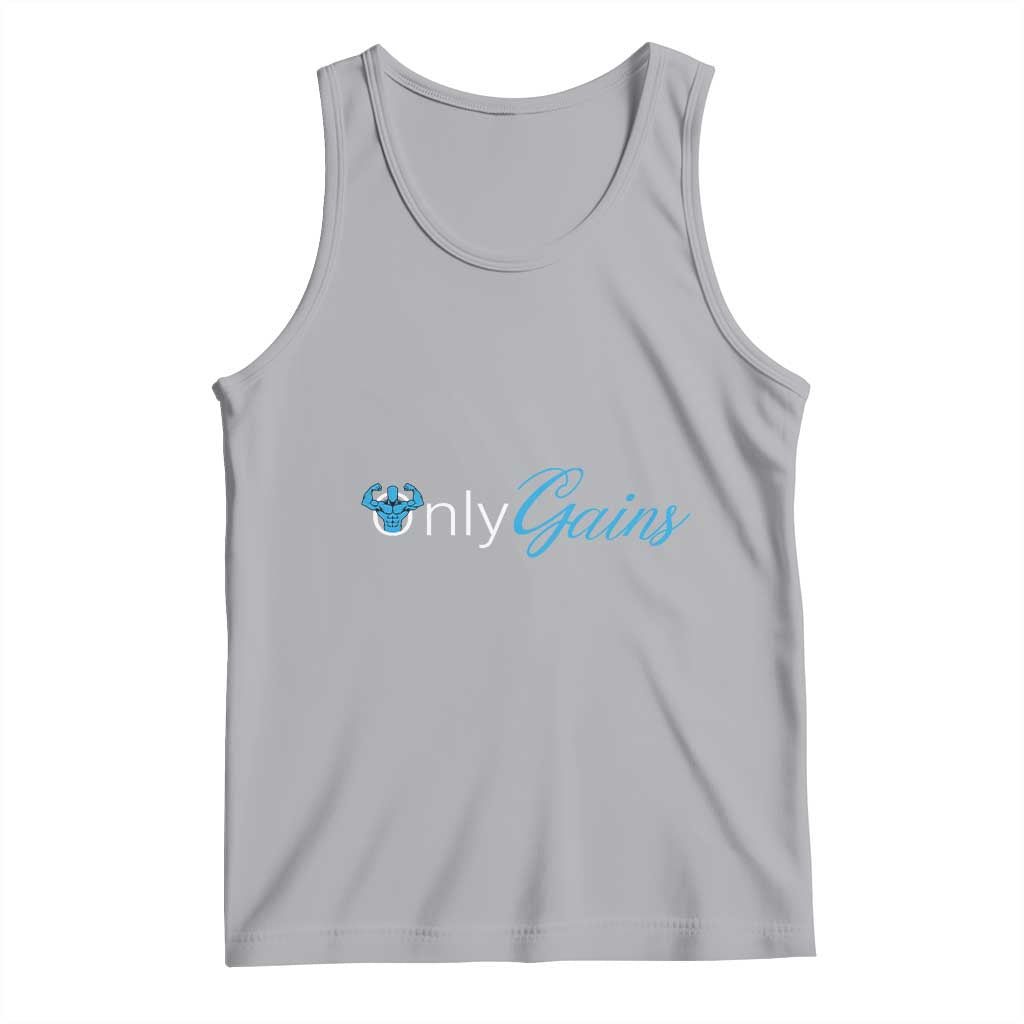 Funny Gymer Tank Top Only Gains Fitness