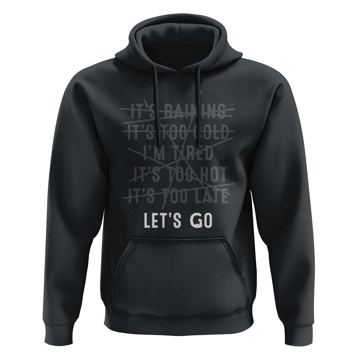 Gymer Hoodie Let's Go Gym No Reasons Fitness Motivation