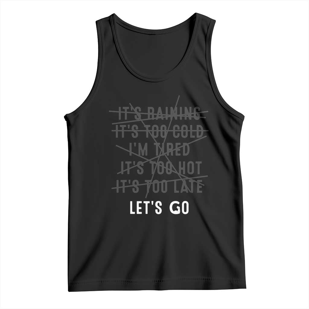 Gymer Tank Top Let's Go Gym No Reasons Fitness Motivation
