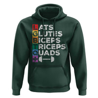 LGBTQ Gymer Hoodie Lats Glutes Biceps Triceps Quads