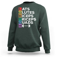 LGBTQ Gymer Sweatshirt Lats Glutes Biceps Triceps Quads - Wonder Print Shop