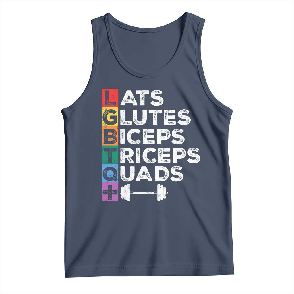 LGBTQ Gymer Tank Top Lats Glutes Biceps Triceps Quads