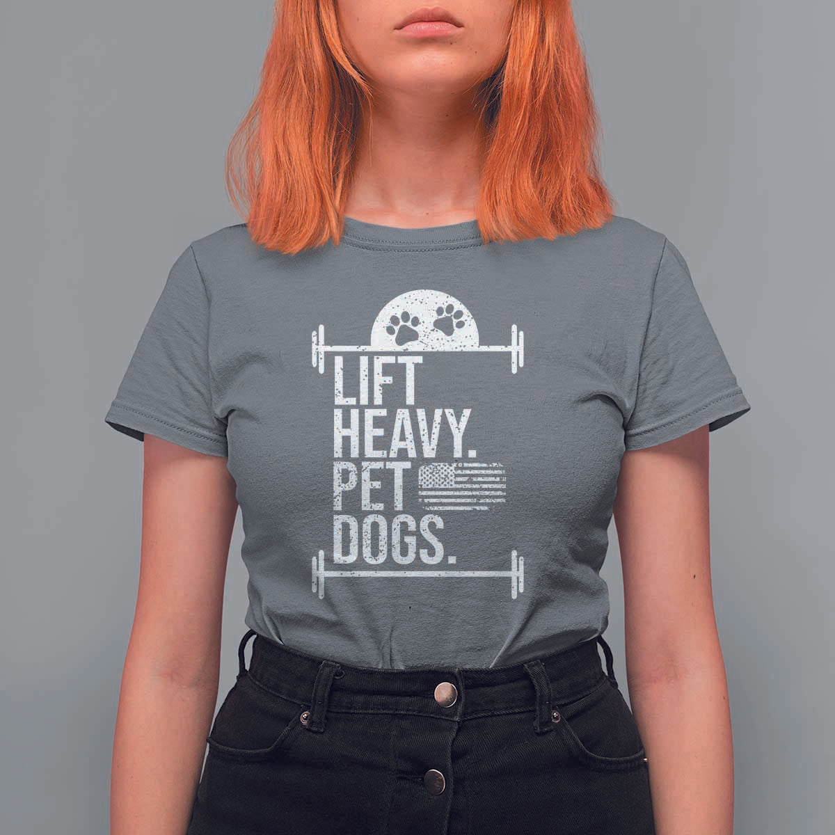 Gymer Dog Lover T Shirt For Women Lift Heavy Pet Dogs - Wonder Print Shop