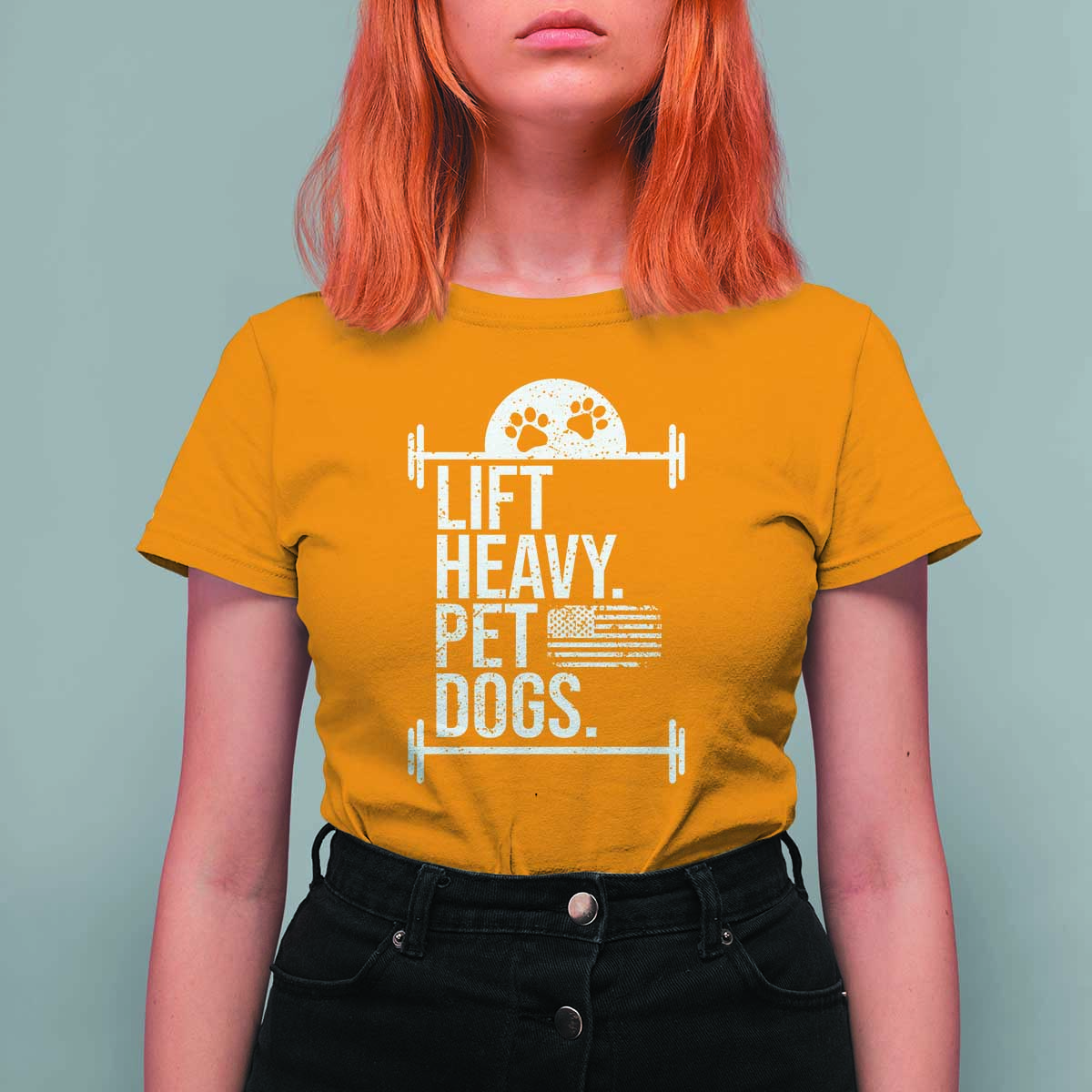 Gymer Dog Lover T Shirt For Women Lift Heavy Pet Dogs - Wonder Print Shop