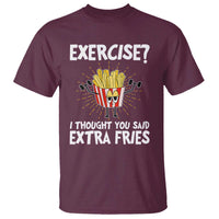 Funny Workout T Shirt Exercise? I Thought You Said Extra Fries - Wonder Print Shop