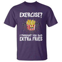 Funny Workout T Shirt Exercise? I Thought You Said Extra Fries - Wonder Print Shop