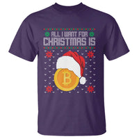 Funny All I Want For Christmas Is Bitcoin T Shirt - Wonder Print Shop