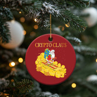 Funny Christmas Bitcoin Crypto Claus Christmas Ornament - Wonder Print Shop