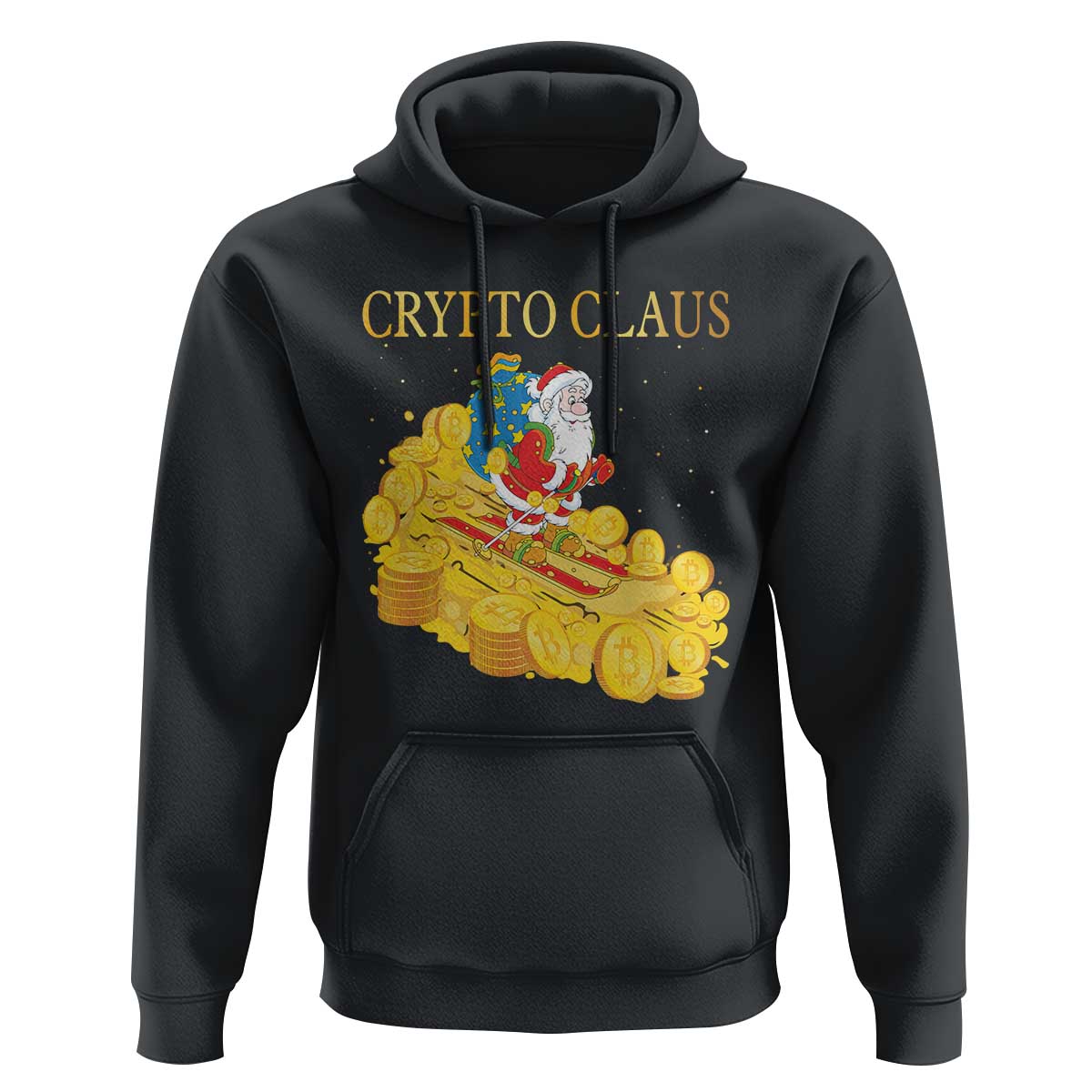 Funny Christmas Bitcoin Crypto Claus Hoodie