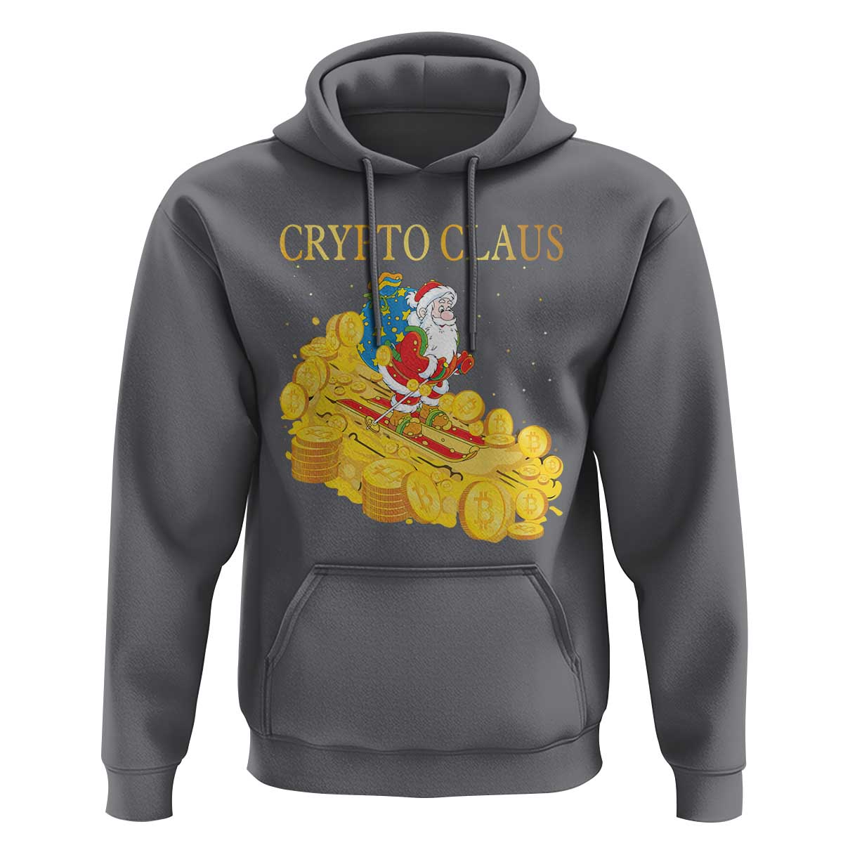 Funny Christmas Bitcoin Crypto Claus Hoodie