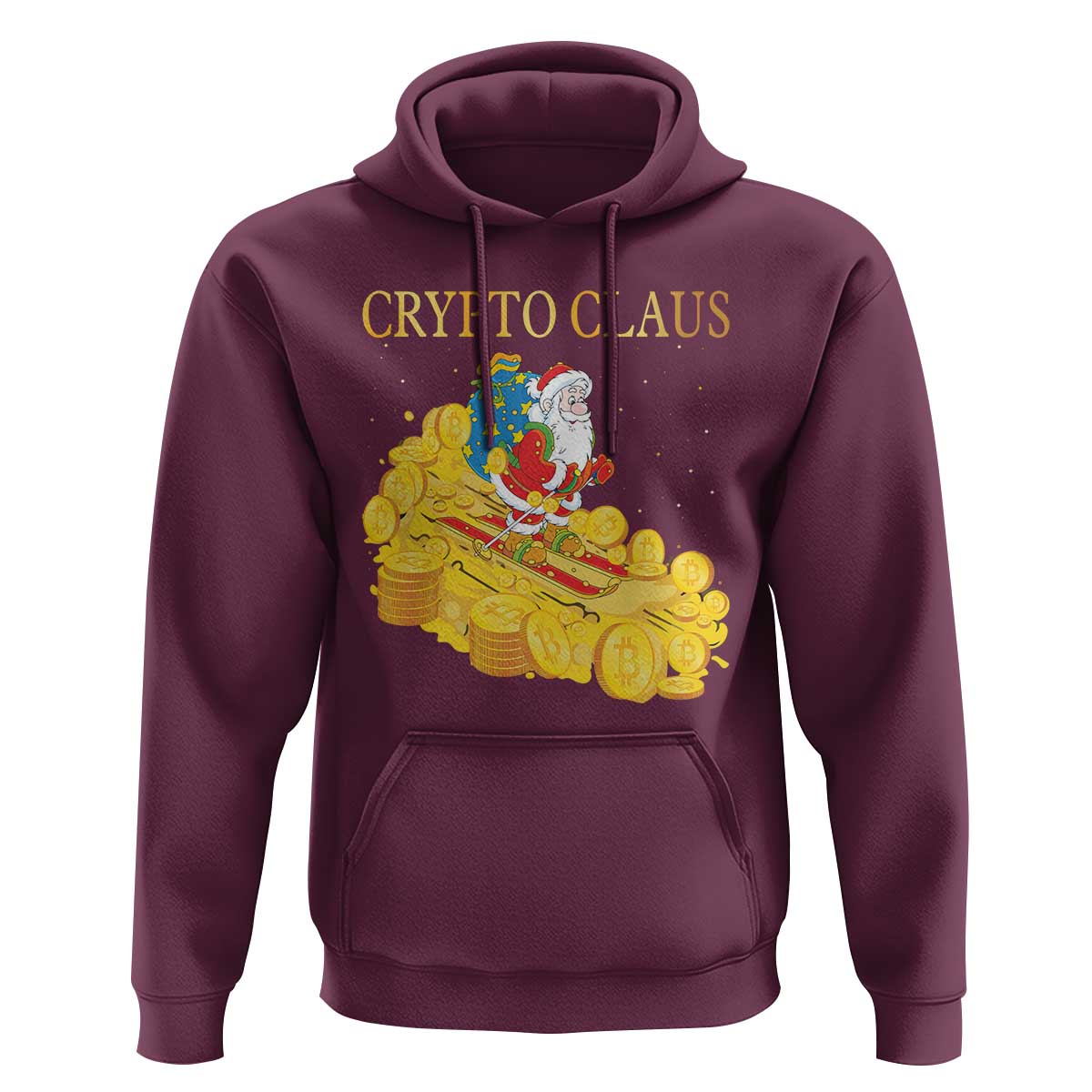 Funny Christmas Bitcoin Crypto Claus Hoodie