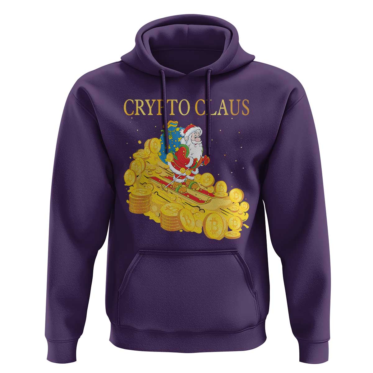 Funny Christmas Bitcoin Crypto Claus Hoodie