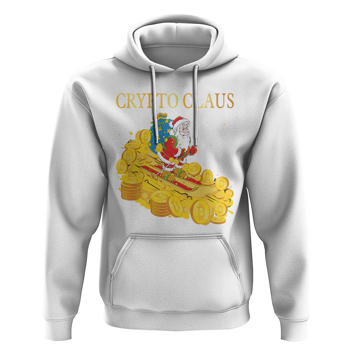 Funny Christmas Bitcoin Crypto Claus Hoodie
