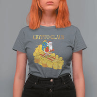 Funny Christmas Bitcoin Crypto Claus T Shirt For Women - Wonder Print Shop