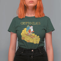 Funny Christmas Bitcoin Crypto Claus T Shirt For Women - Wonder Print Shop