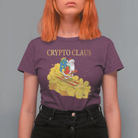 Funny Christmas Bitcoin Crypto Claus T Shirt For Women - Wonder Print Shop