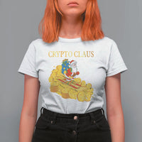 Funny Christmas Bitcoin Crypto Claus T Shirt For Women - Wonder Print Shop