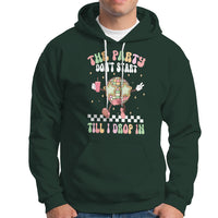 The Party Don't Start Till I Drop In Boujee Disco Ball Retro Groovy Hoodie - Wonder Print Shop