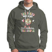The Party Don't Start Till I Drop In Boujee Disco Ball Retro Groovy Hoodie - Wonder Print Shop
