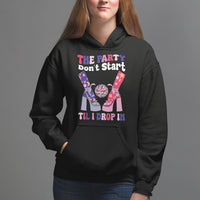 The Party Don't Start Till I Drop In Boujee Disco Ball Retro Groovy Hoodie - Wonder Print Shop
